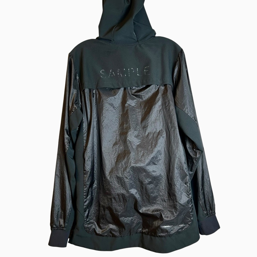 Nike Pro 1/4 Zip Windbreaker Thermal Fit Sample Jacket Triple Black Size Medium